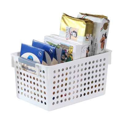 China Au Cat LD6070 Minimalist Plastic Sundries Stationery Household Kitchen Fruit Vegetable Storage Basket for sale