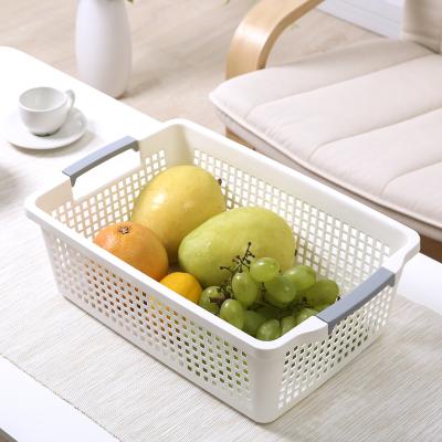 China AU CAT LD6075 Household Kitchen and Bathroom Desktop Storage Viable Explosive Japanese Style Plastic Basket for sale