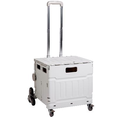 China AU CAT YN8803 Rotating Clip Thickened Mesh Cover Trolley Foldable Mini Shopping Cart for sale