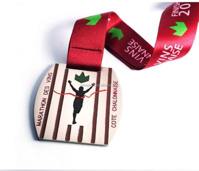 China High Quality Custom 3D Medal Sport Metal Running Medal AU Marathon Medal for sale