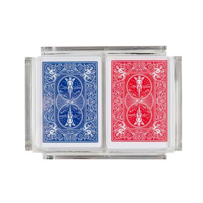 China Plexiglass / lucite card presentation box case small acrylic clear game card pack for sale