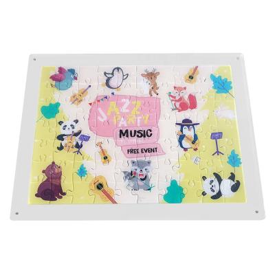 China Modern Stylish Home Decor Custom Jigsaw Puzzle Acrylic Game for sale