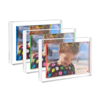 China Clear Acrylic Plastic Decorative Glass Picture Frame Bed Picture Frame Acrylic Picture Frame for sale