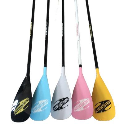 China Unisex Colored 3 Piece Adjusted Color Aluminum Blade And Shaft Stand Up Board Paddle for sale