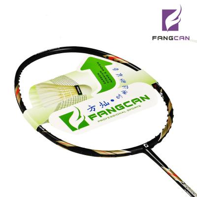 China Carbon FANGCAN H.M. Graphite Offensive Matt Black Badminton Racket for sale