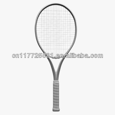 China 27 inch carbon fiber tennis racket with 58 to 63lbs string tension, made of graphite for sale