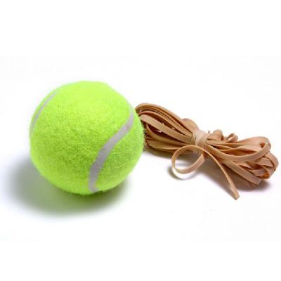 China Wool+Rubber Fangcan Trainning Tennis Ball With String Yellow Tennis Ball With Elastic String for sale