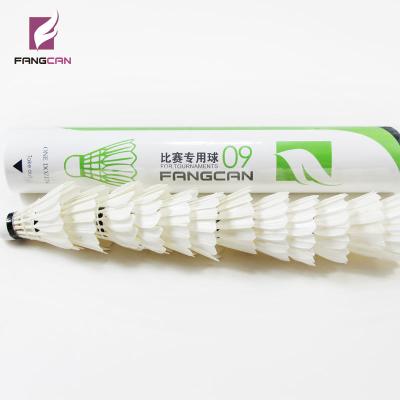 China PU Cork FANGCAN Badminton Shuttlecock CiGu White Duck Feather Shuttelcock Wholesale Price for sale