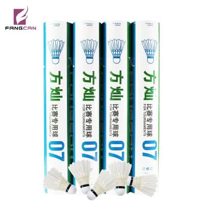 China FANGCAN Stable Class A Goose Feather Speed ​​Badminton Shuttlecock for sale