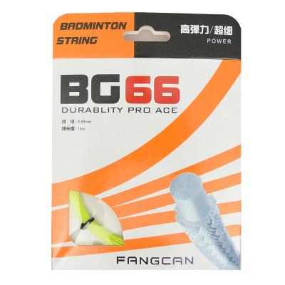 China FANGCAN Flexibility 0.66mm Durable Strings Badminton Racket String BG66 Badminton Racket String BG66 for sale