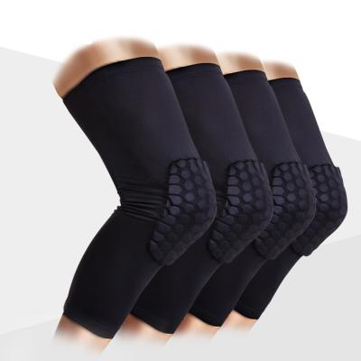 China Fitness Equipment Polyester Sports Knee Pads High Elastic Breathable Knee Support Brace for sale