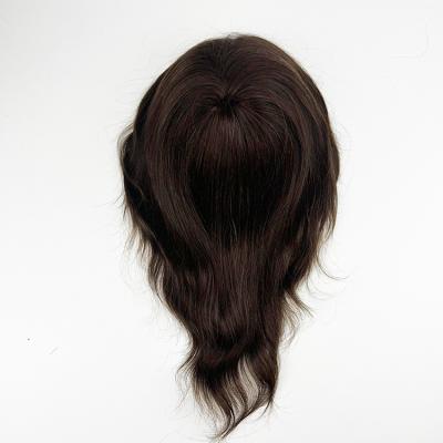 China New Style Men Toupee Mono Straight Thin Skin 100%Virgin Hair Durable Men's Wig for sale