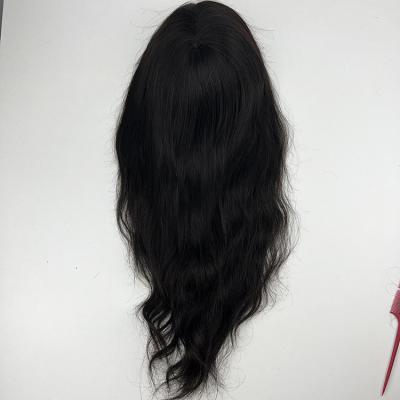 China Straight Invisible Hairpiece 100%Brazilian Natural Hair Women Wig Swiss Hairline Lace And Soft Soft PU Hair for sale