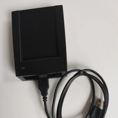 China Desktop rfid ISO14443 RFID card reader publishing with USB interface 13.56Mhz IC card publishing device for sale