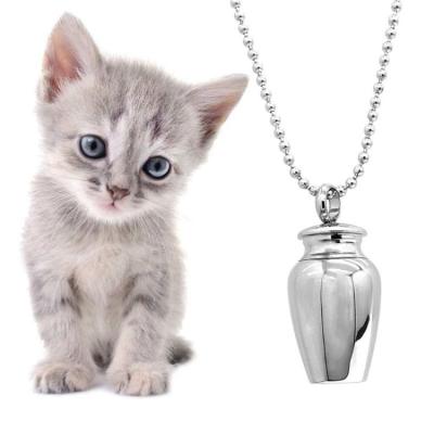 China Custom Memorial Urn Necklace Urn Pet Urn Necklace Stainless Steel Ashes For Cremation Jewelry for sale