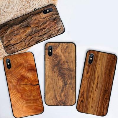 China Simple Cheap Shockproof Cork Wood Resin Phone Case Pattern Wood Textures For iPhone 11 12 13 Pro for sale