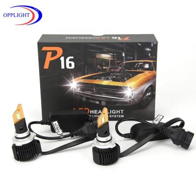 China 2021 100W led headlight kit H4 H7 H8 HB3 HB4 LED car headlight P16 9600LM led headlight for car universal for sale