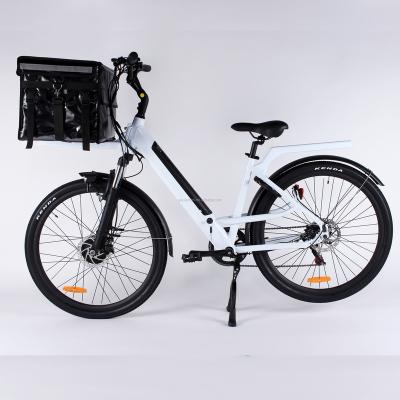 China Elyxon 2021 Big New Aluminum Alloy Bonus Sale Long Range Elyxon 500Wh Fast Food Bike Takeaway Electric Bicycle for sale