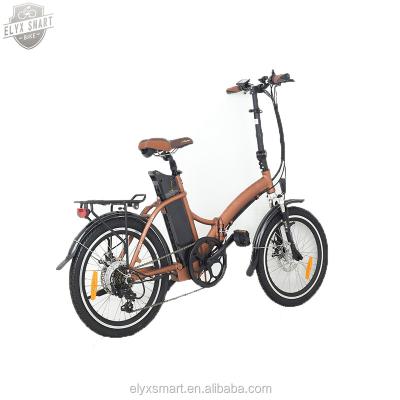 China ELYX Alloy Electric Bike INTELLIGENT Folding Aluminum 36V250W Rear Brushless Motor for sale