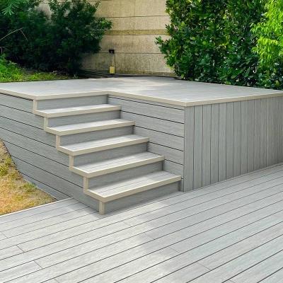 China Low Maintenance 3D Composite Decking Waterproof WPC Hollow Decking Panel for sale