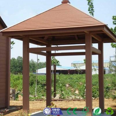 China Outdoor Wood Plastic Composite Gazebo Pavilion 10x10 Feet Size for sale