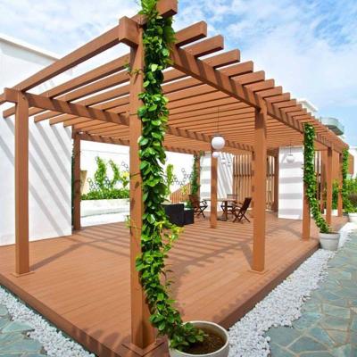 China Pergola de madeira plástica composta personalizada WPC baixa manutenção à venda