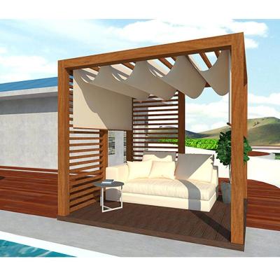 China WPC Pergola Holz Kunststoff Verbunddeck Pergola leicht zu verkaufen