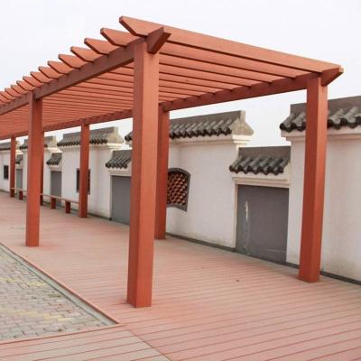 China Pergola moderna de WPC com tabuleiro de piso composto leve à venda