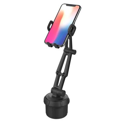 China 360 Degree Rotating Amazon Hot Selling Universal Adjustable Cup Holder Car Telescopic Mount For Mobile Phones for sale