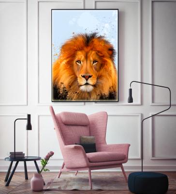 China Large Canvas Abstract Art Painting Impressionist Cheap Framed Animal Graffiti Art Painting Printed Canvas Art Frame for sale