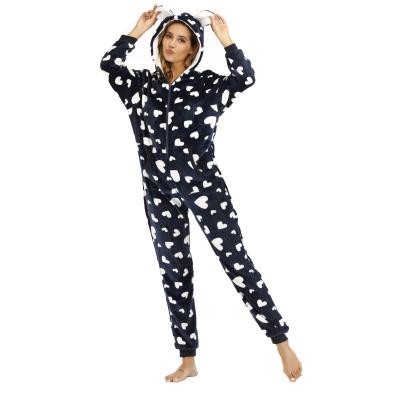 China New winter 2020 QUICK DRY feminino de pijama girdle long hooded print matching family christmas pajamas women sleepwear plus size for sale