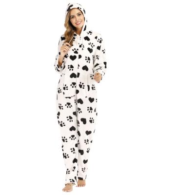 China QUICK DRY Winter Women Warm Pajamas Long Sleeve Onesie Pijima Hooded Adult Overalls Plus Size Christmas Pajamas Pajamas for sale