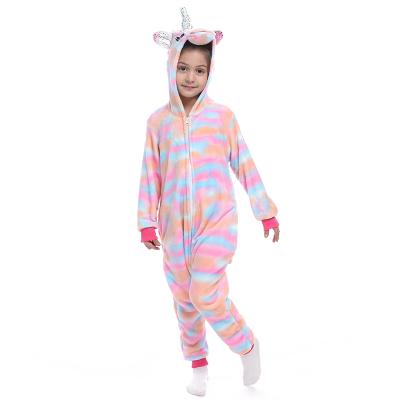 China New Flannel Pajamas Animal Hoodie Unisex QUICK DRY Cartoon Onesie Unicorn Pijama Winter Soft Warm Sleepwear For Women Adult Children for sale