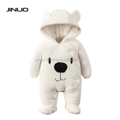 China Warm and comfortable don't hurt 2017 thicker skin flannel winter warm bear baby rompers branded latest baby clothes made in china for sale