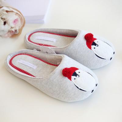 China Fashion\Winter Women\`s Indoor Cartoon Penguin Slippers China Factory Soft Indoor Soft Slippers Wholesale Warm Comfortable\Durable Cotton Slippers for sale