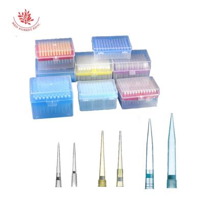 China Suction Head Strainer Filter Pipette Tips Packed Sterilization 10ul 20ul 50ul 100ul 200ul 1000ul Pipette Boxes Tips Plastic Packaging With Filter for sale