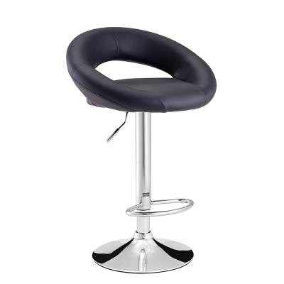 China High back rotatable bar stool PU leather covered seat and back hot sale classic cheap bar stool for sale