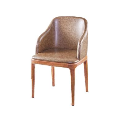 China Cusotomized High Quality OEM Vintage Dining Chair Leather Italian Modern Dining Chair for sale