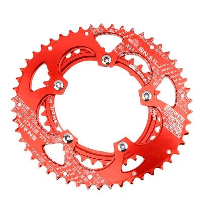 China Mountain bikes disassembling tool 96bcd 104bcd chain link46t black bicycle cottered shimano sprocket for sale