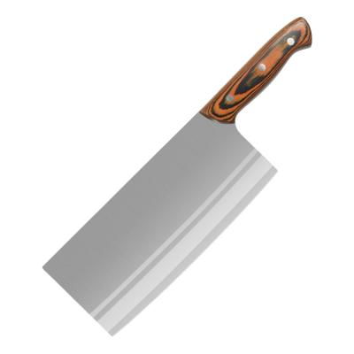 China 8.7inch Pakka Handle Stainless Steel Single Height Kitchen Knife Wooden Handle Knife for sale