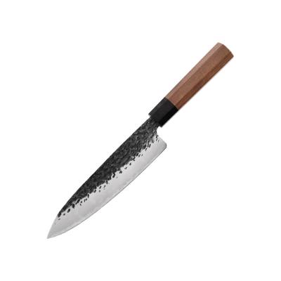 China Sustainable Professional Grade Wood Handle 8 Inch Carbon 3 Layer 5Cr15mov Stainless Steel Kitchen High Japanese Chef Knife for sale