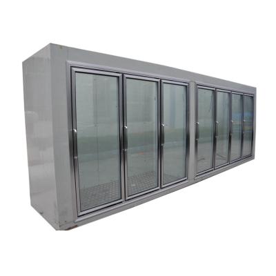 China Vertical Container Deli Cold Storage Room With Glass Door For Foods, Dairy And Beverages for sale