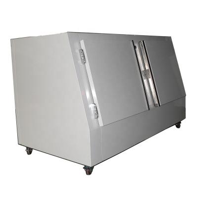 China Outdoor Single-Temperature Ice Merchandiser Ice Storage Bagged Bin Freezer With Fan Cooling 2 Door for sale