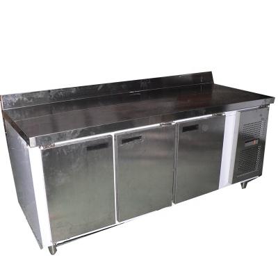 China Single-temperature three door fan cooling under counter fridge for sale