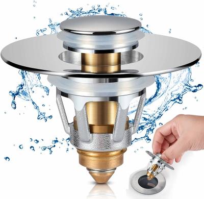 China Tgosomt Modern Universal Bathroom Sink Stopper, 1.1~1.5\u201D Noise Basin Sink Drain Strainer, Anti Clogging Sink Drain Filter With Ha for sale