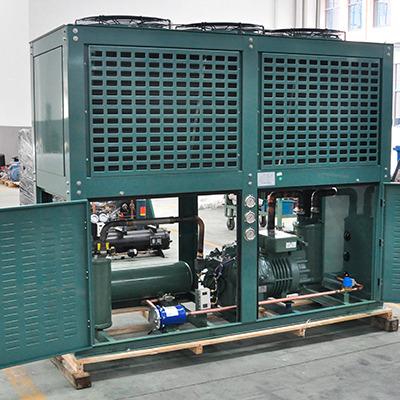 China Low Container Failure Refrigeration Air Cooled Compressor 5HP Condensing Unit Semi-Hermetic For Cold Room for sale