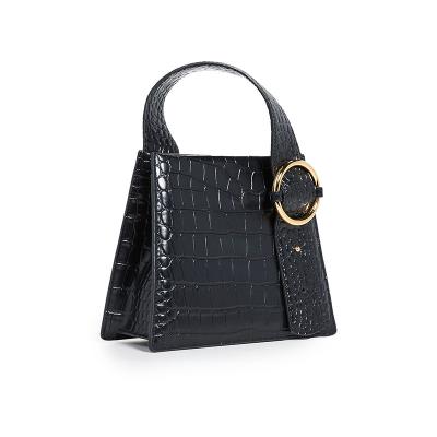 China New Fashion Small Square Casual One-shoulder Bag All-match Diagonal Bag Crocodile Pattern Handbag for sale