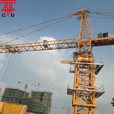 China TC6016 QTZ125 10t Tower Crane Topless Flat Surface Tower Crane In Jordan for sale