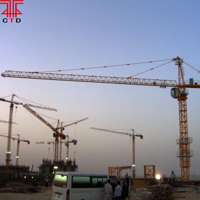 中国 liebherr cranes tower crane TC6016 QTZ125 10t tower crane price 販売のため