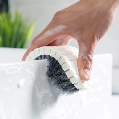 China Viable Factory Selling Bendable Bathroom Toilet Tile Clothes Laundry Tub Kitchen Faucet Corner Cleaning Brush for sale